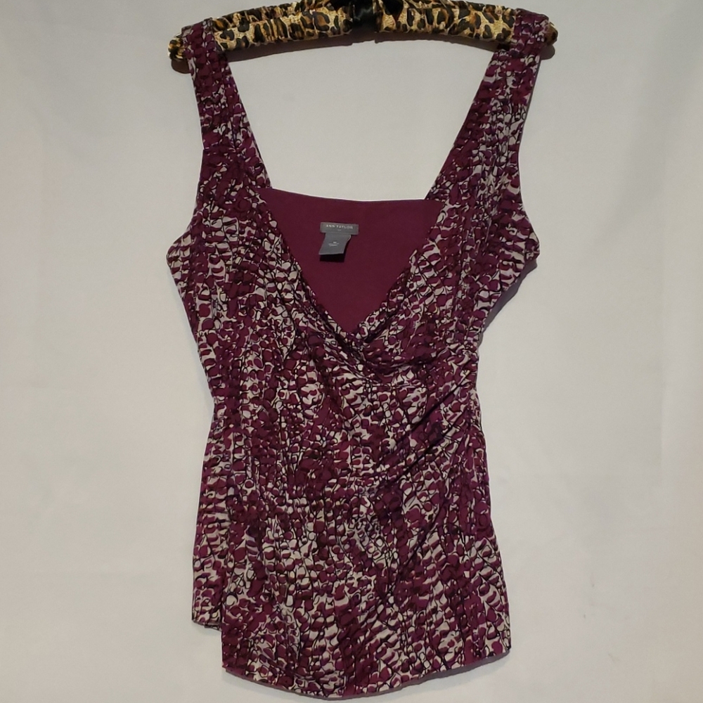 Purple  Ann Taylor Sleeveless Blouse-M